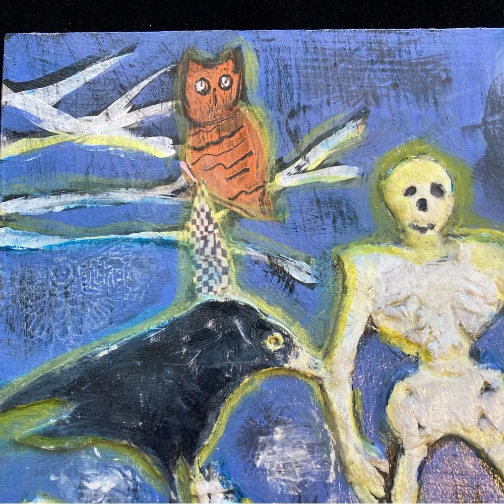 Vintage Inspired Handmade Halloween Paper Clay/Wood 12” Painting Pumpkin…